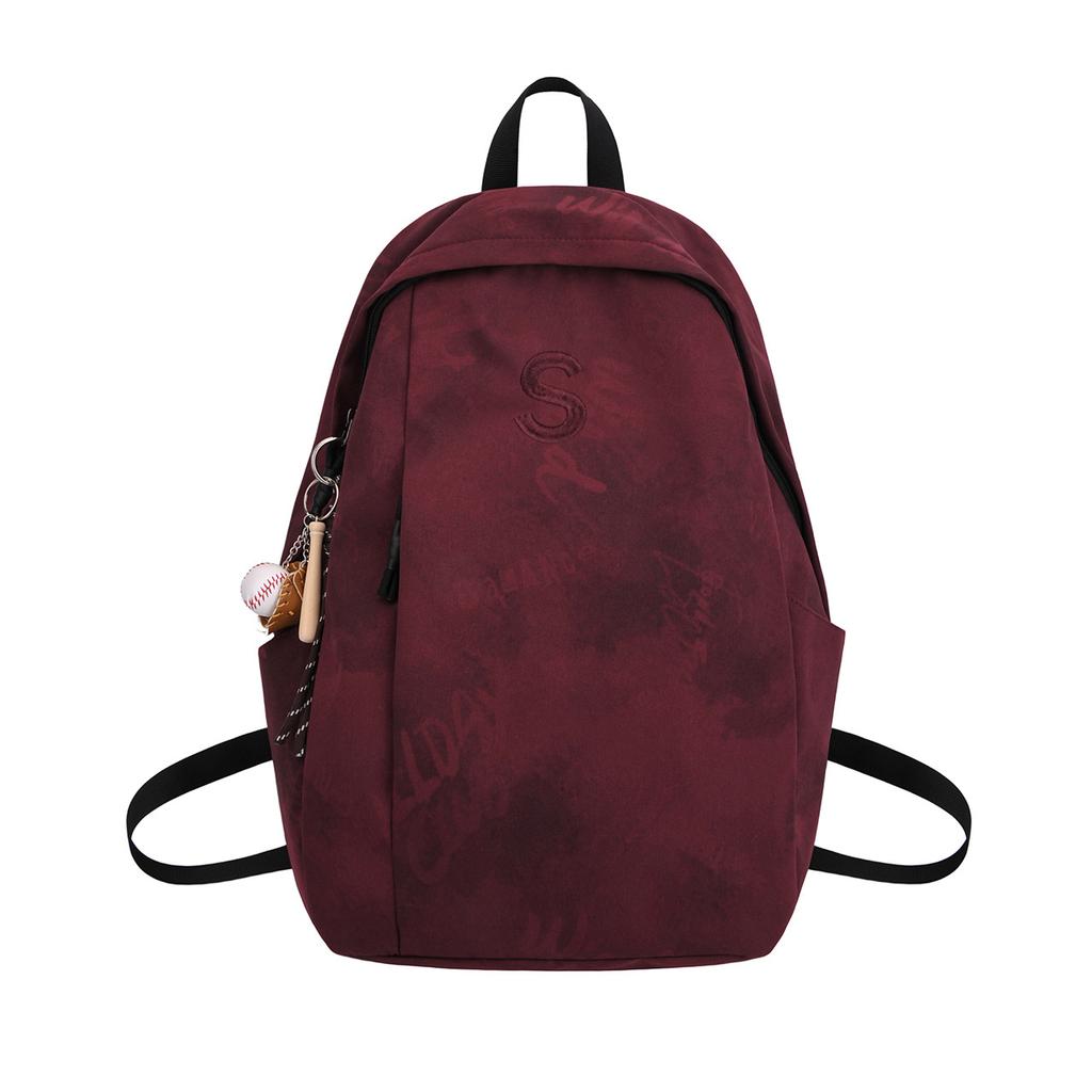 Schoolbag1011 New Large Capacity Casual Backpack Lightweight Fashion Embroidered School Bag College Student Junior High School Student Backpack