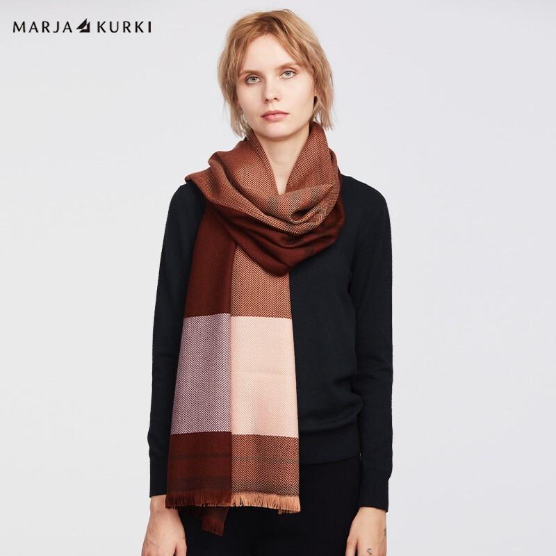 MARJA KURKI Women's Pure Wool Scarf Shawl