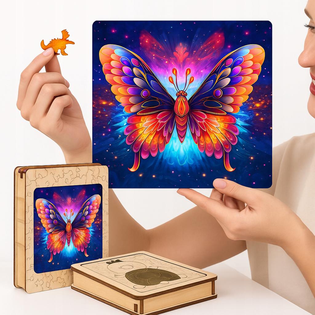 Wooden Educational Puzzle A3 Extraordinary Butterfly Children And Adults 240 Pcs Large