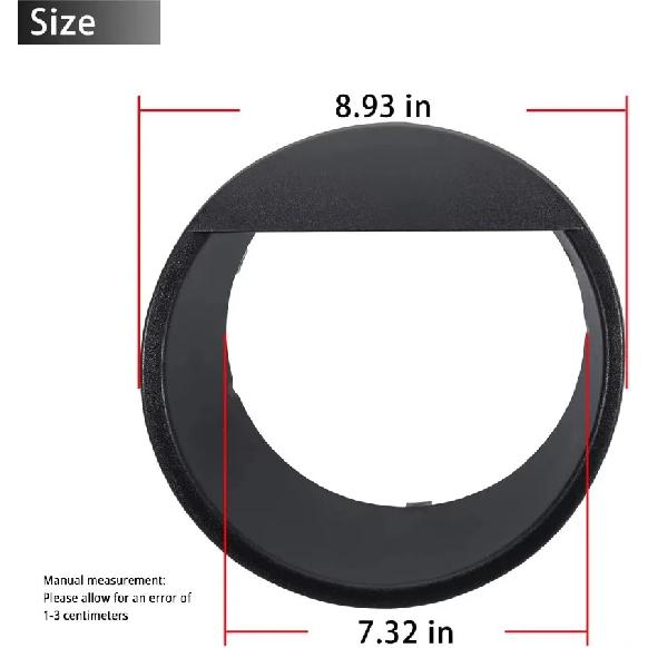 Car Front Headlight Trim Cover ABS Head Lights Lamps Frame Decorative Ring Trim for Jeep Wrangler JK 2007-2017