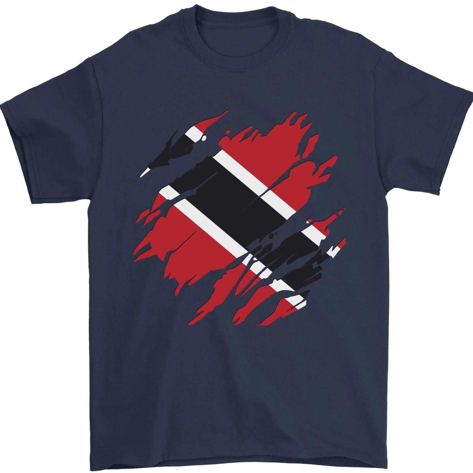 Torn Trinidad and Tobago Day Football Mens T-Shirt 100% Cotton XXXXL