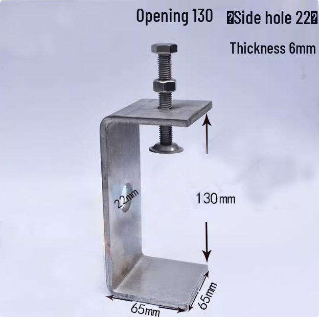 C304 Tiger Claw U-Shaped Stainless Steel Pipe Clamp