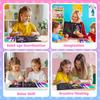 Unicorn Foil Sticker Book and Scratch Art Paper for Kids, DIY Creative Activity Kit, Gifts for Girls Ages 4-9, Travel Toys