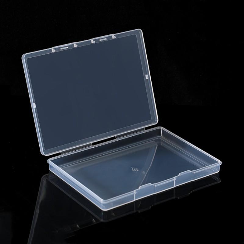 Transparent Plastic Pp Storage Box, Covered Rectangular B01 Flat Box, Spare Parts Small Box, Jewelry Hardware Packaging Box.