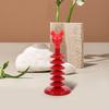 Supporto per Cake Pop Portalecca 6 Strati Rosso Scaffale Espositore Caramelle Multi-Strato Organizzatore Tavolo Dessert Festa Torre Espositiva Matrimonio