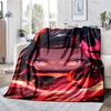 Demon Slayer Theme Printed Blanket - Perfect for Couch, Bed, Travel & Outdoor Use | Machine Washable, Cozy & Durable.