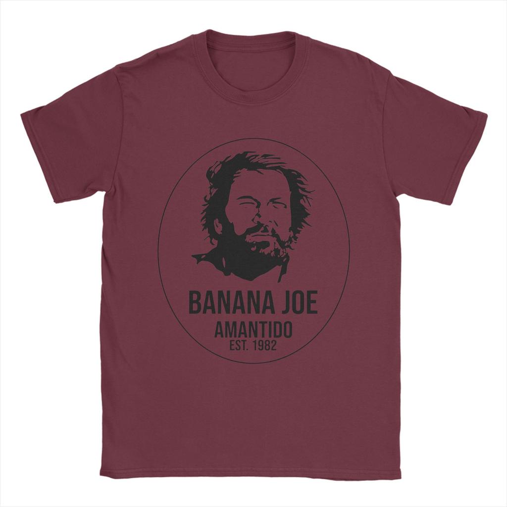 Banana Joe Bud Spencer Graphic Print T Shirt for Unisex Women  Pure Cotton  Tee Shirt Clothing