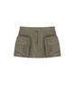 Kasiko Flauschige Cargo Minirock Hose Khaki