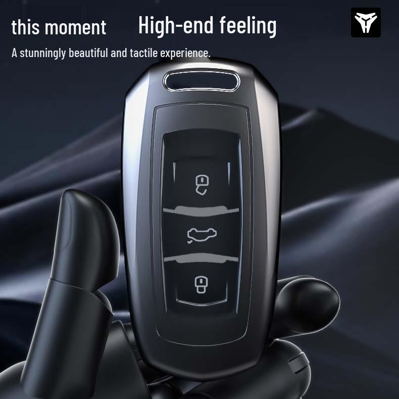 Compatible Car Key Case for Geely Models: Xingyue L, Xingrui, GS, Emgrand GL, Boyue, Panda, Bin Yue, Bin Rui, and Hao Yue