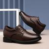 Summer Hollow Out Business Men Oxford Leather Shoes Elevator Man Height Increase Insole 6CM Formal Breathable Large Size 35-47