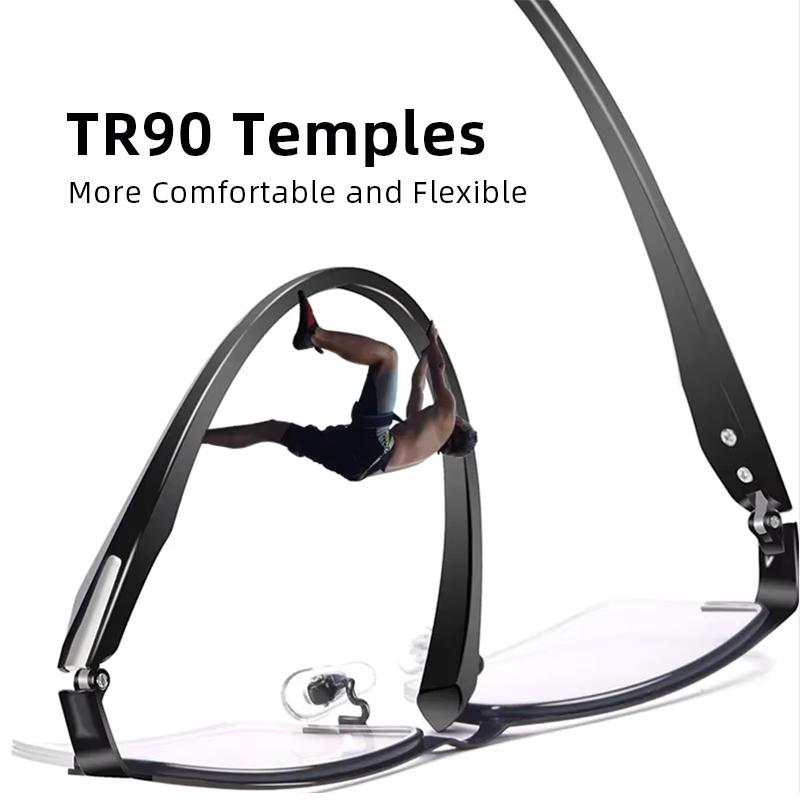 Ochelari de citit progresivi multifocali bărbați femei semi-ramă business ochelari fotocromici anti-lumină albastră