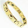 Luxus-Mann-Armband Gold Farbe Schwere Wolfram Stahl Schmuck Trendy Freundschaft Gesundheit Magnetische Herrenarmbänder Armband Heren