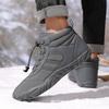 Men's and Women's Anti-Slip, Wear-Resistant Couple's Boots Warm, High-Top Fleece-Lined Boots Outdoor Hiking Footwear