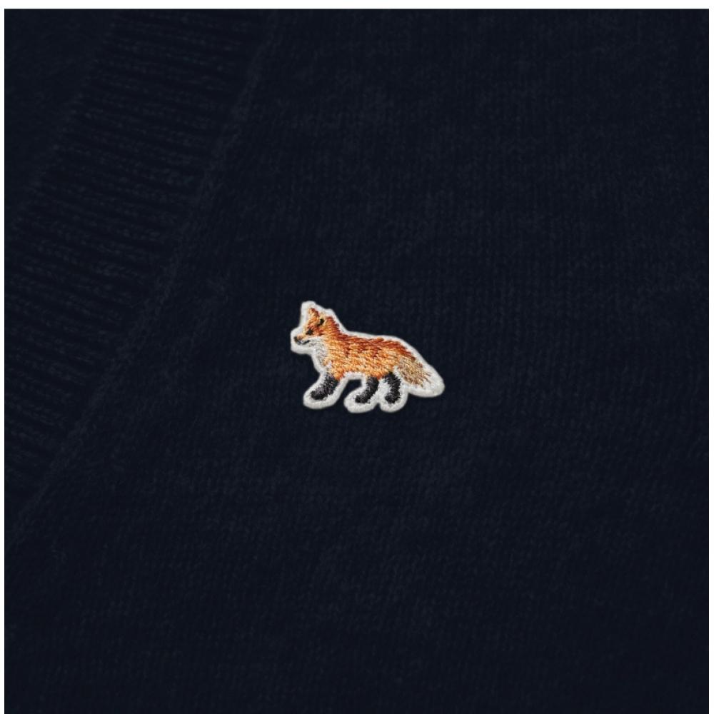 MaiSon KitSune Lw00507kt1006 P480 Baby Fox Patch V Neck Women S Cardigan