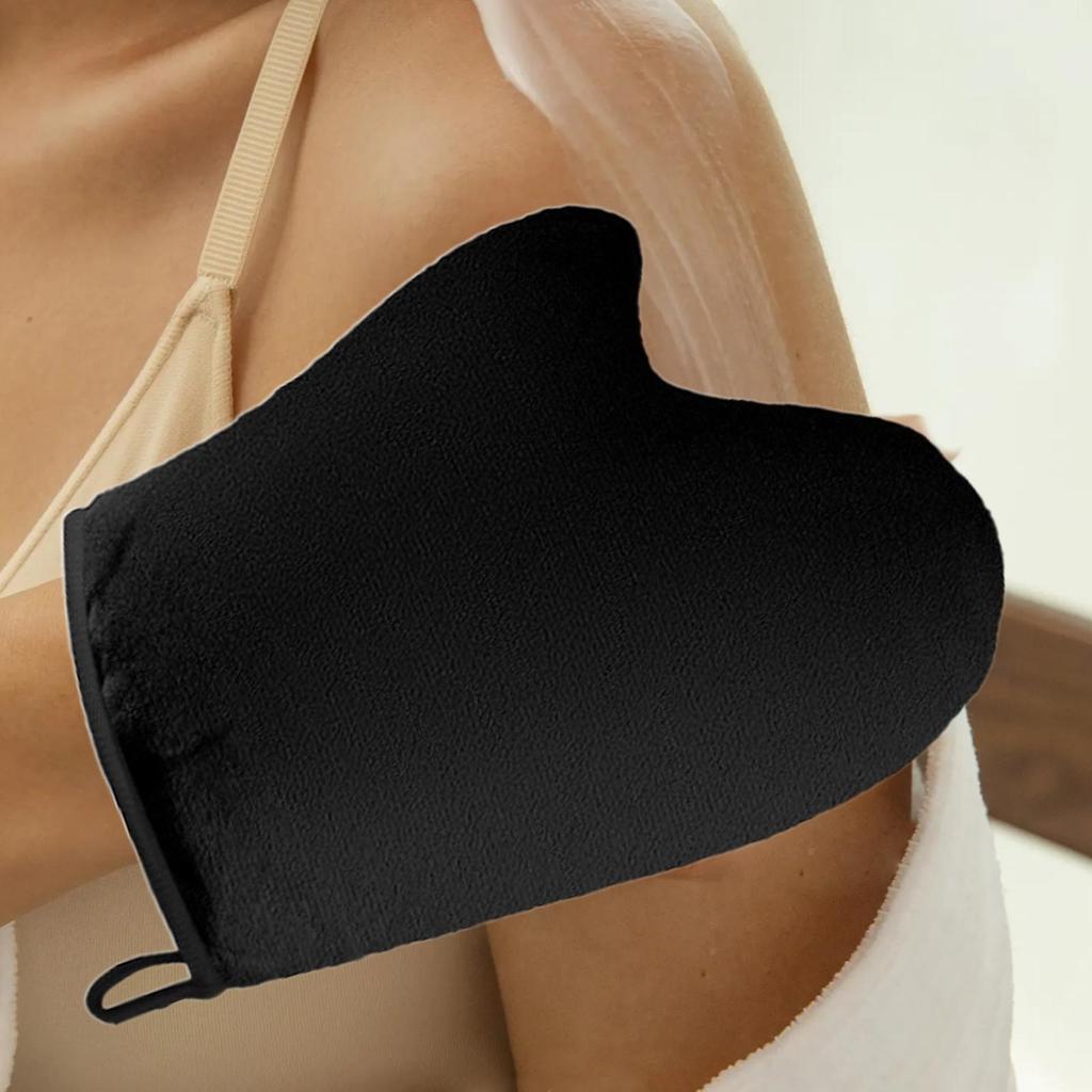 Self-Tanning Glove Tanning Body Lotion Mitt Reusable Machine Washable Applicator with Thumb Soft Tool Double-Sided Applicator