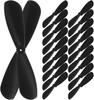 Luxshiny Plastic Propellers for RC 10 Lightweight design for stable flight RC Airplane Replacement 2-Blade Airplanes, Pairs. performance. Parts.