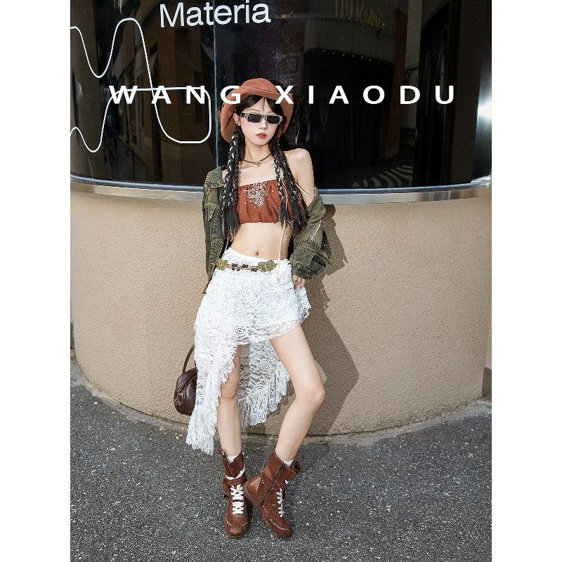 Cowhide~ Wang Xiaodu Same Inner Height Increase 5cm Boots Maillard Short Boots Women's Sports Retro Martin Boots Boxing Boots