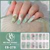 New waterproof no-bake gel nail polish film full sticker New Year's nail art film paper nail film paper patch