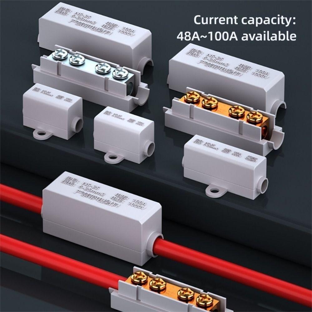 Large Current High Power Splitter Conductor Brass Fast Connector Quick Terminal Block  Electrical