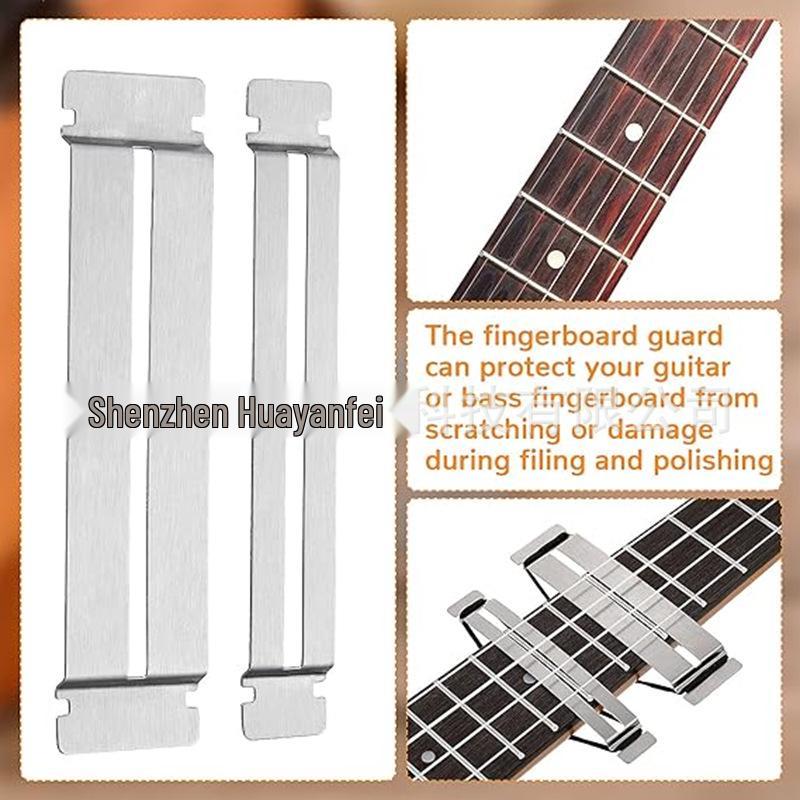 Bass Guitar Fret Protector Stainless Steel Fingerboard Sanding & Polishing Set