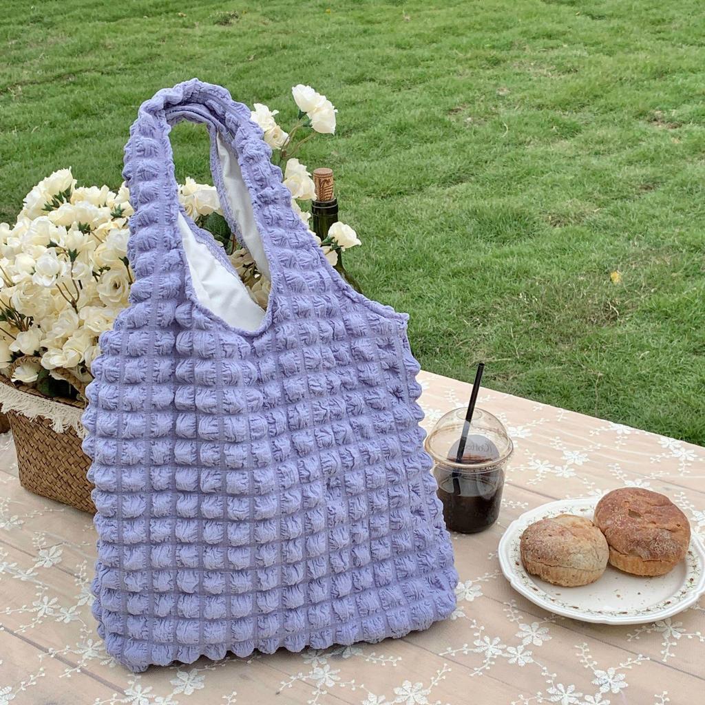 Summer Puff Cloud Sweet Shoulder Bag Fashion Girls Large Capacity Tote Bag