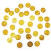10 Stück Piraten Goldmünzen Plastik Goldmünzen Requisiten Spielzubehör Lustiges Spielzeug zum Spielen für Kinder Kinder Goldmünzen Requisiten (golden)