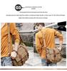 Men's Seven-Color Cotton Canvas Crossbody Bag - Student & Outdoor Casual Messenger Style