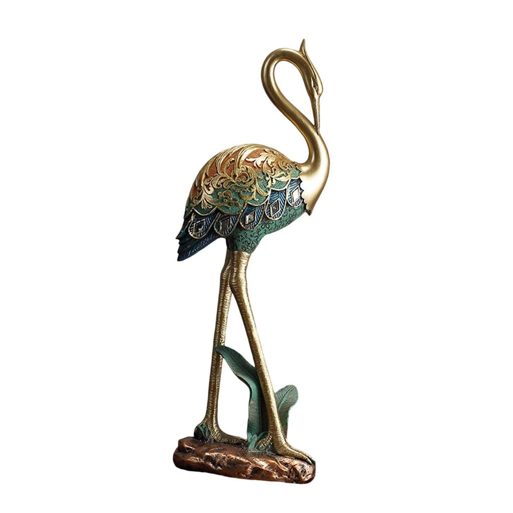 Animal Crane Statue Sculpture Resin