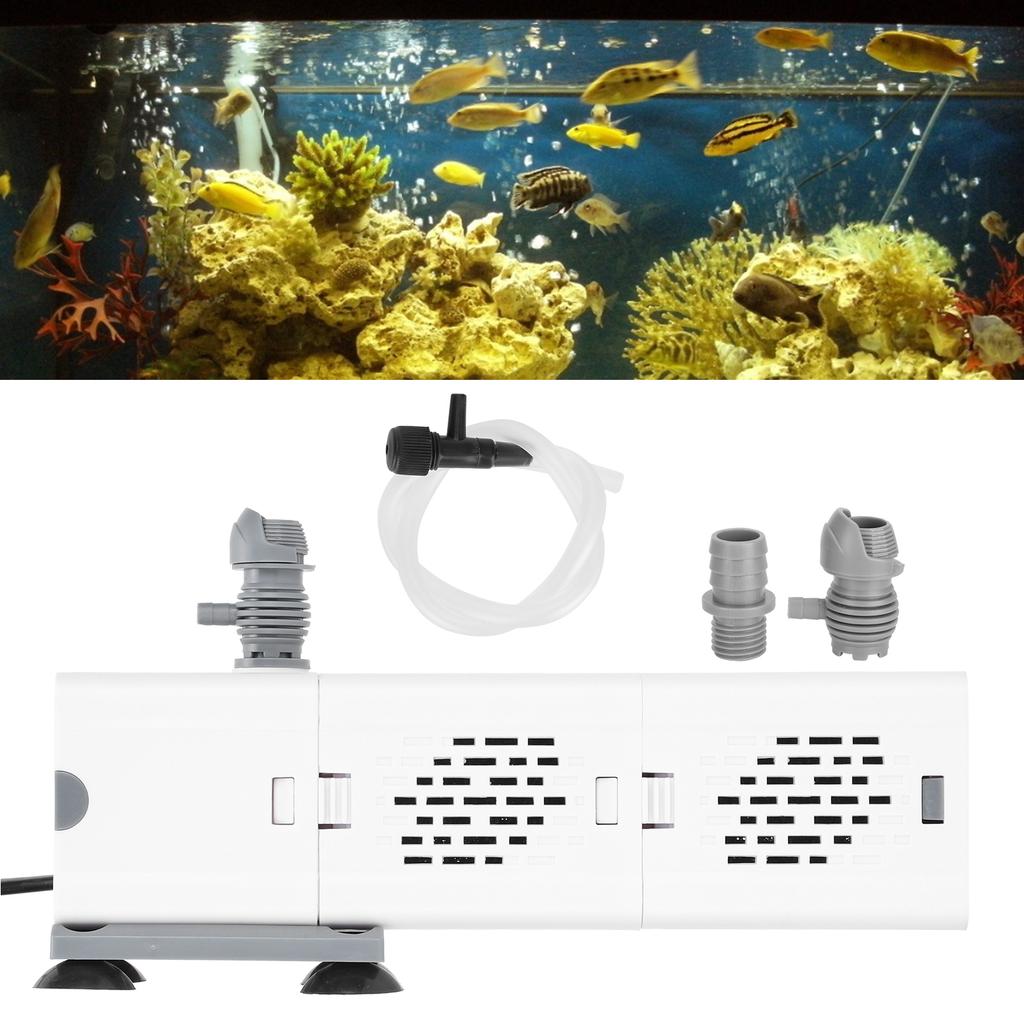 ZYN61 Builtin Fish Tank Filter Submersible Quiet Aquarium Filter Water Pump Box