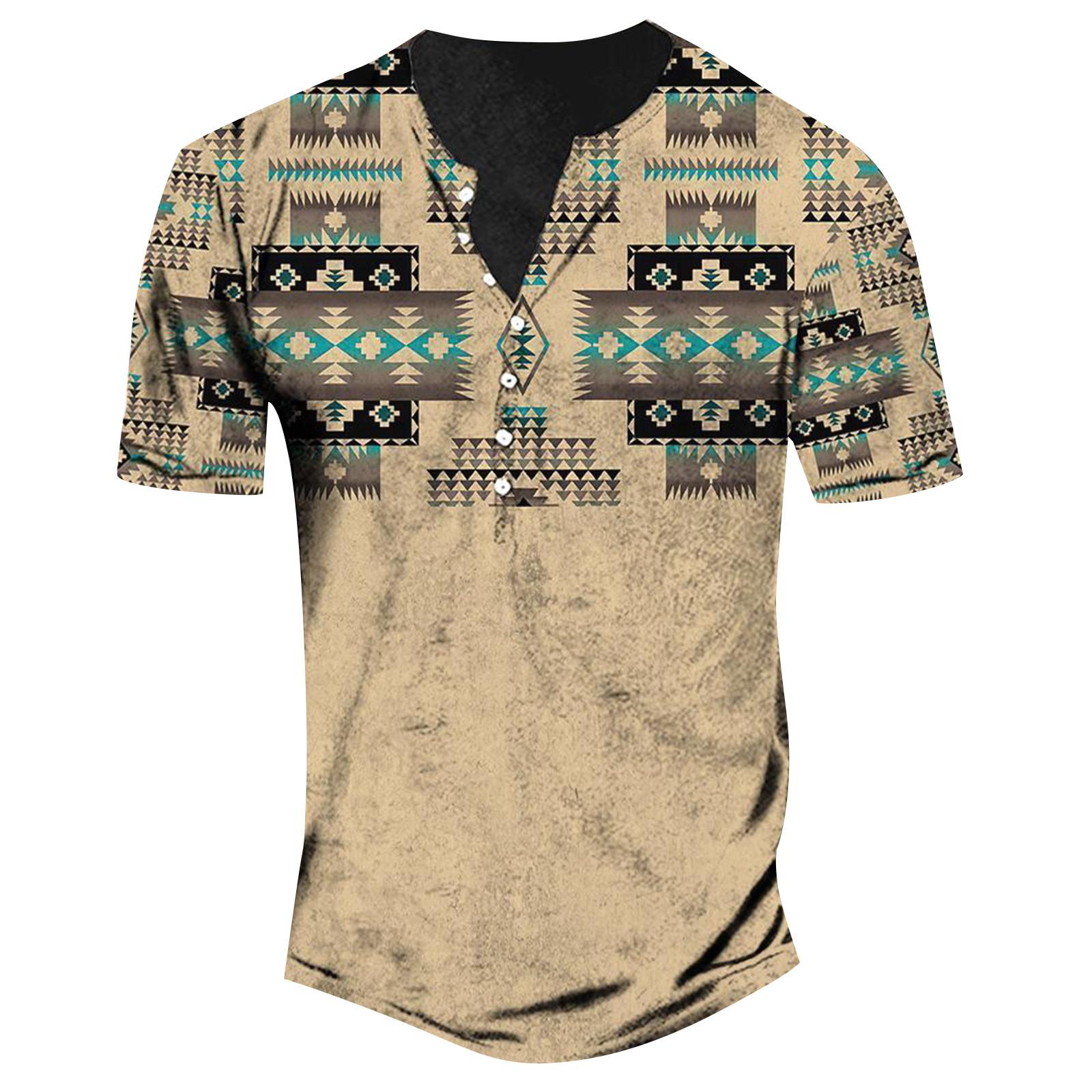 Мужская модная футболка с коротким рукавом и вышивкой с коротким рукавом и принтом на весну и лето M бежевый 1829₽