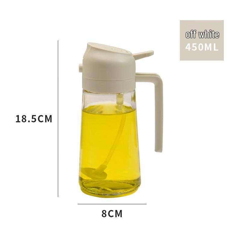 ZISIZ Glass Oil Spray and Pour Bottle