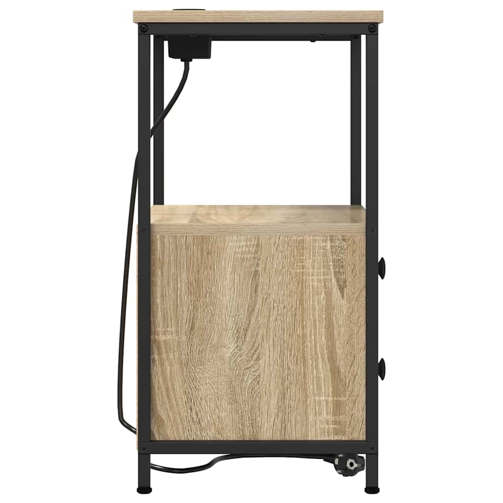 Nightstand 2 pcs Sonoma Oak 40 x 31 x 60 cm engineered wood