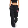 Brand New Woman Casual Sweatpants Cute Flower Print Jogger Pants Female Home Outdoor Comfort Breathable Pure Color Trousers