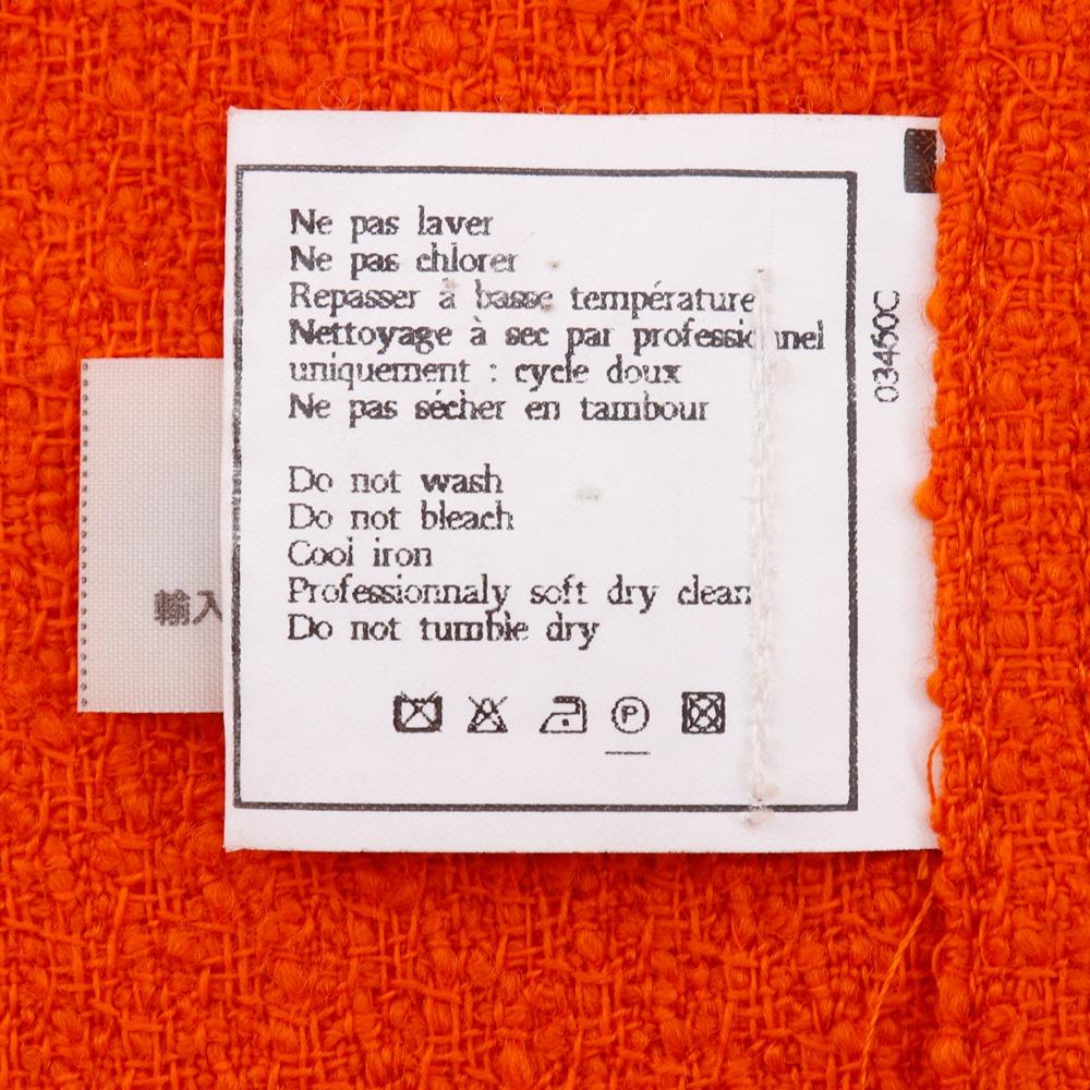 CHANEL Dresses and jackets setup P05827V04371 95P Orange tweed Women Used
