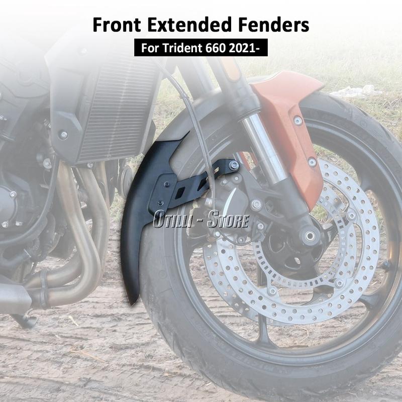 Trident 660 Motorcycle Front Fender Mudguard Extender Extension Black For TRIDENT 660 Trident660 trident660 2021 2022 2023 2024