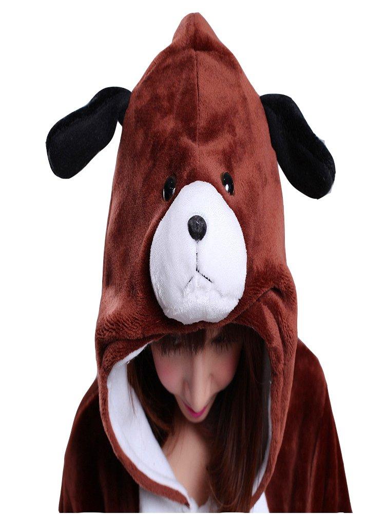 Dorawithme Dog Kigurumi Animal Costume for Halloween and Party Wear (XL (181cm-190cm))