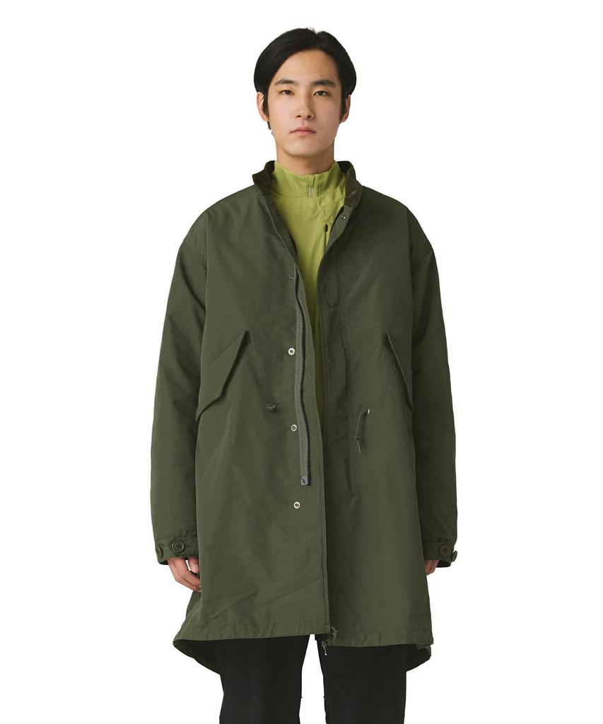 Snow Peak TAKIBI Ripstop Adjustable Fishtail Coat Outerwear Size L JK-25AU016, Jacket/Overcoat, Men's/Women's, Olive,