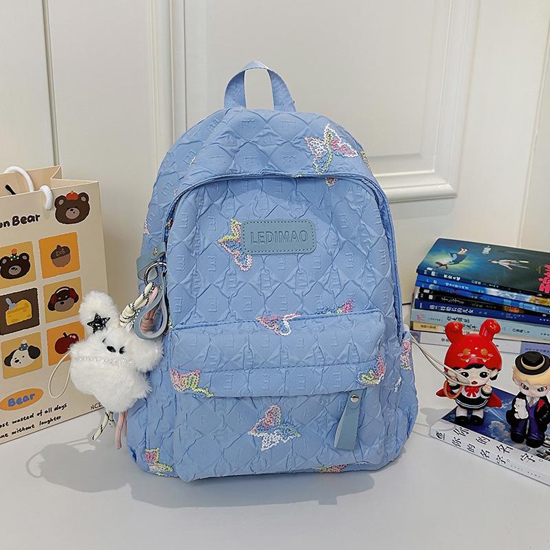 School Bag Ins Wind Girls School Bag High Value Butterfly Early Height Women Lightweight Burden Reduction Backpack