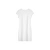 Calvin Klein Simple White Summer Collection Embroidered Letter Casual Cotton Comfortable Round Neck White Short Sleeve Dress Women dresses 40WI334