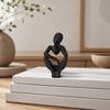 Nordic Style Ornament, Abstract Thicker Design Desktop Sculpture, 3D Printed Desk Accessory for Home Office