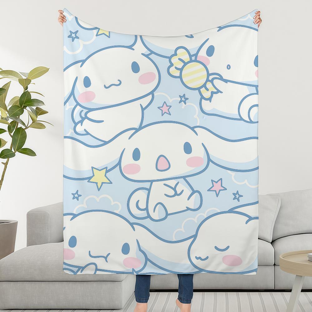 

C-Cinnamorolls SRO Cute Cartoon Blanket Throw Super Cosy Plush Living Room Sofa Couch Childish Birthday Gifts W30*H60(CM)