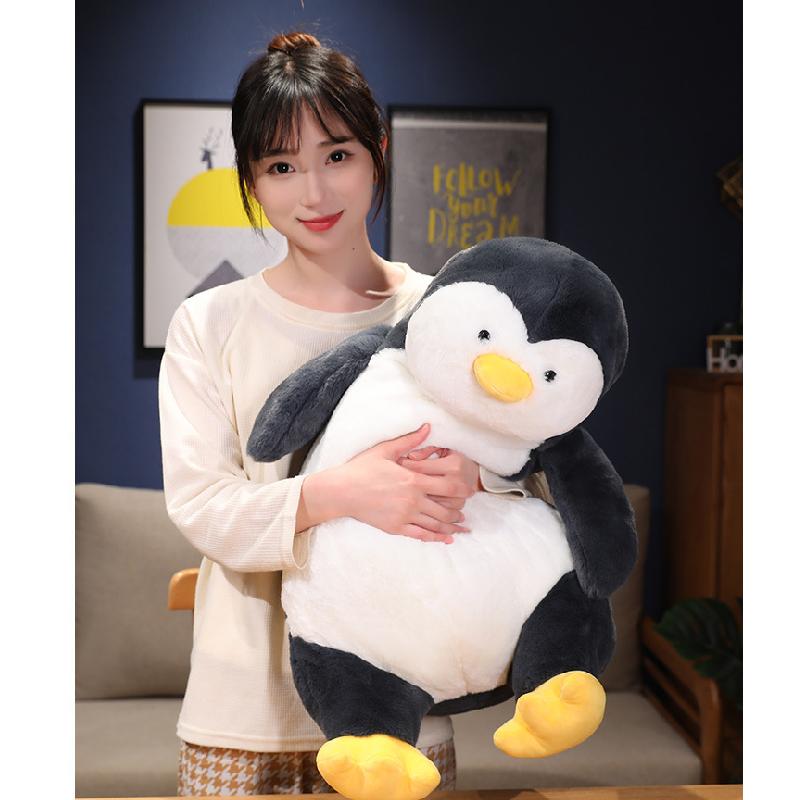 Lazy Penguin Plush Toy Pillow Doll Backrest Cushion Sleeping Companion Gift Girl