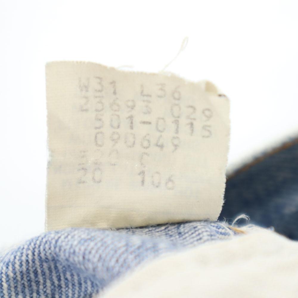 Levi's 80s 501 Made In USA Denim Pants W31 Blue Jeans Button Fly Men's Used