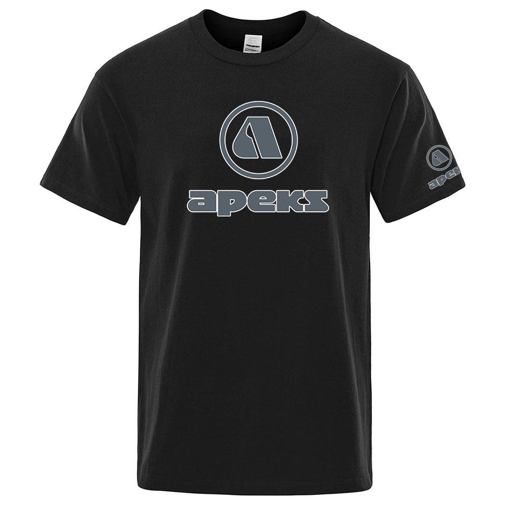 Summer Unisexs Apeks Scuba Diving EquipUnisext Logo Print Casual Solid Color Short Sleeve 2026 Fashionable Comfortable Versatile Top