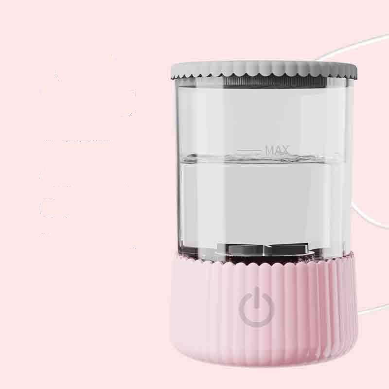 

Electric Makeup Brush Cleaner & Dryer – Automatic Spin Washer with Drying Stand for Foundation, Eyeshadow & Blush Brushes, USB Powered Plug-in розовый