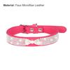 Haustier Hund Kragen Faux Kristall Bow-Knoten Design Dress-up einstellbar Intarsien Strass Haustier Hund