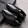 Leather shoes men's shoes 2025 hollow sandals business casual leather shoes men's summer formal dress hole shoes dad shoes