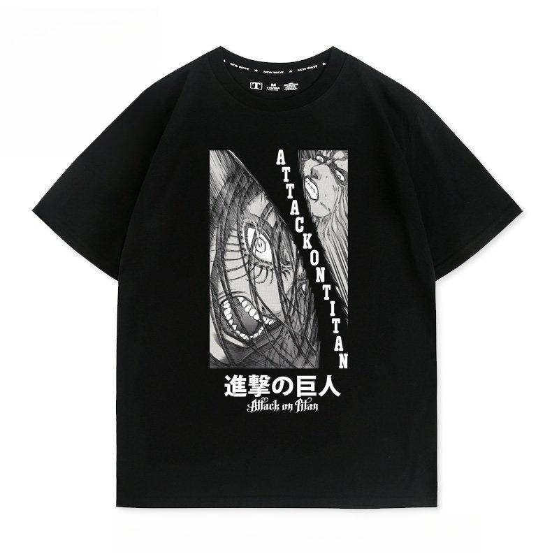 Attack on Titan Anime Printed Tshirt Unisexs and Womens Tshirt Unisexs Top Sports Tshirt 2026 Summer New Tee
