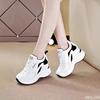 Fashion Color Blocked Interior Height Increasing Sports Women's Shoes 2025 Fashionable Thick Soled Casual Versatile Slimming Vulcanized