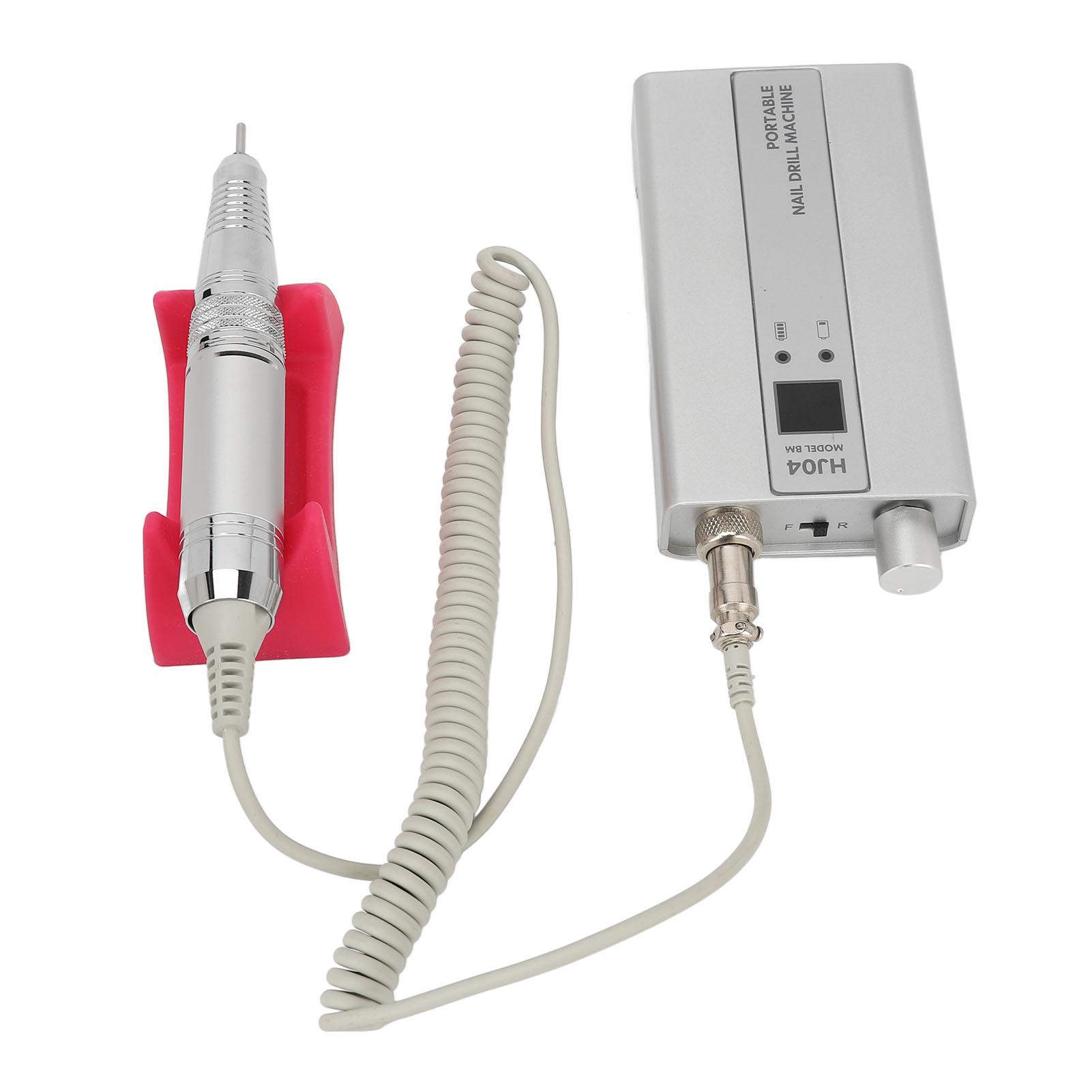 

Электрическая дрель для ногтей 30000 об/мин CW CCW вращение шлифовальная машина для полировки ногтей 100‑240 В США US Plug